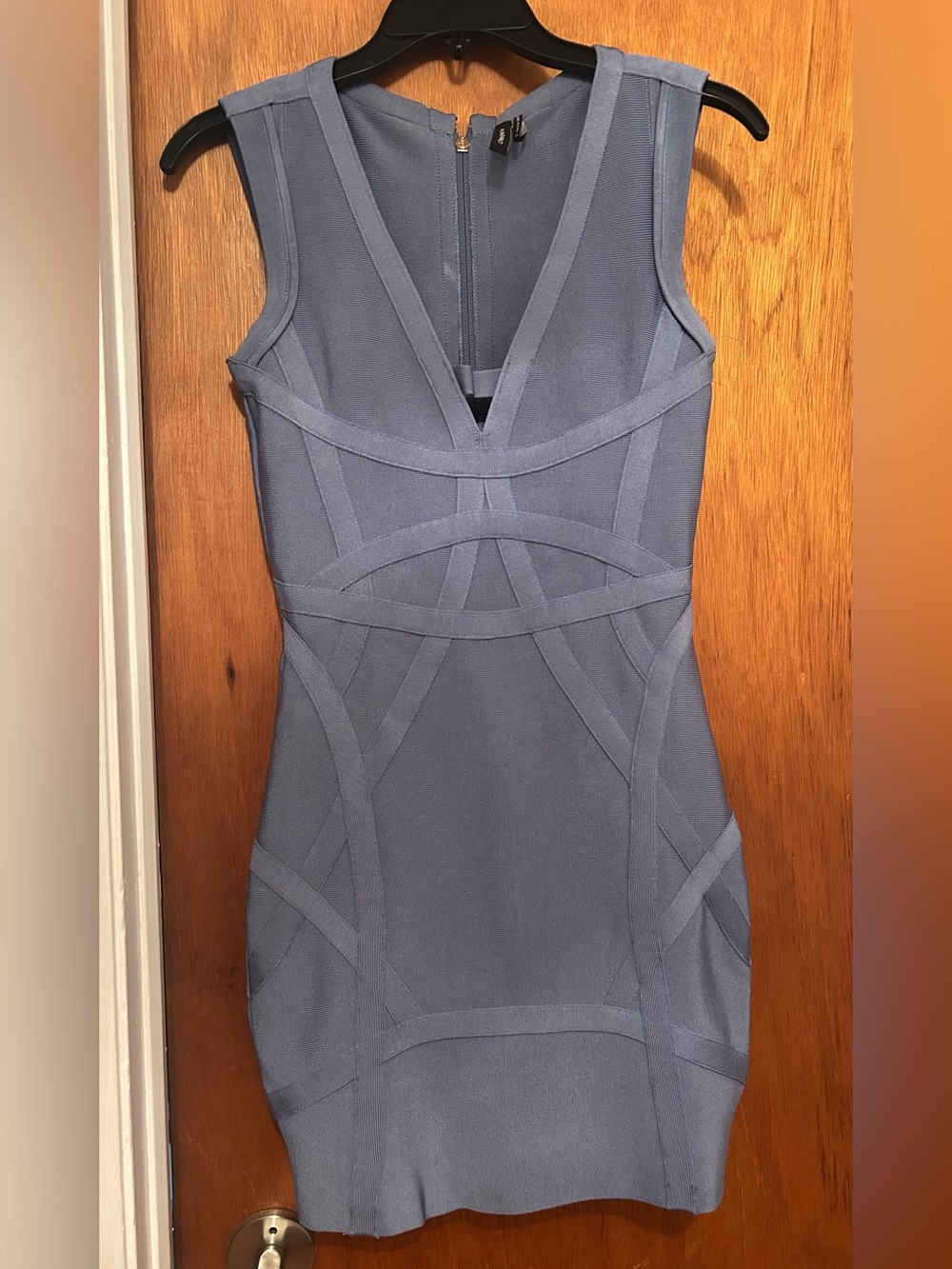 Marciano Sleeveless Bodycon Dress in Blue